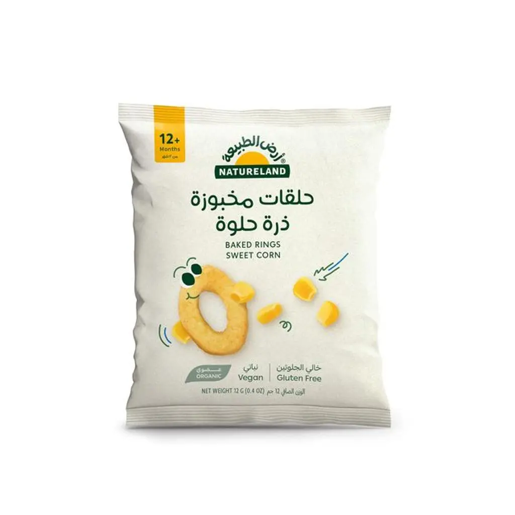 حلقات مخبوزة - ذرة حلوة عضوي